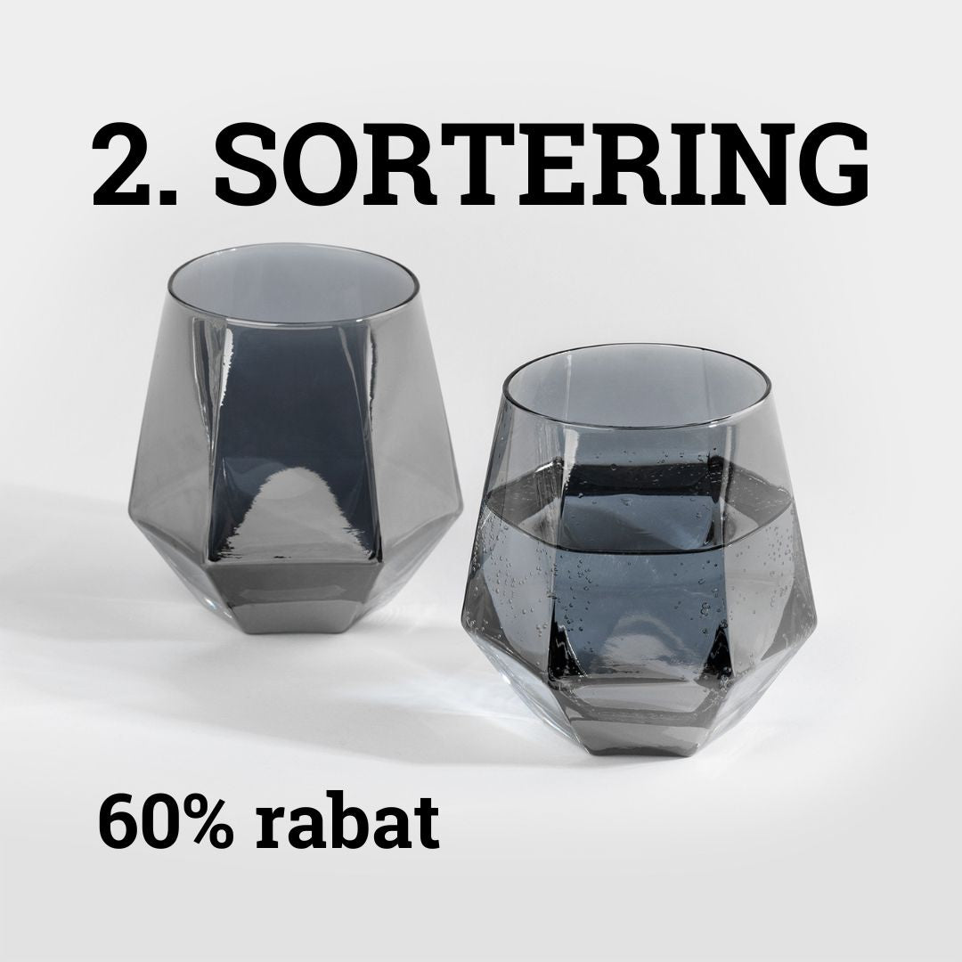 2. SORTERING - NL Kant Tumbler - 2 pack - Smoked grey