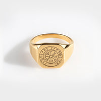 Vegvisir Signature - Guldtonet ring