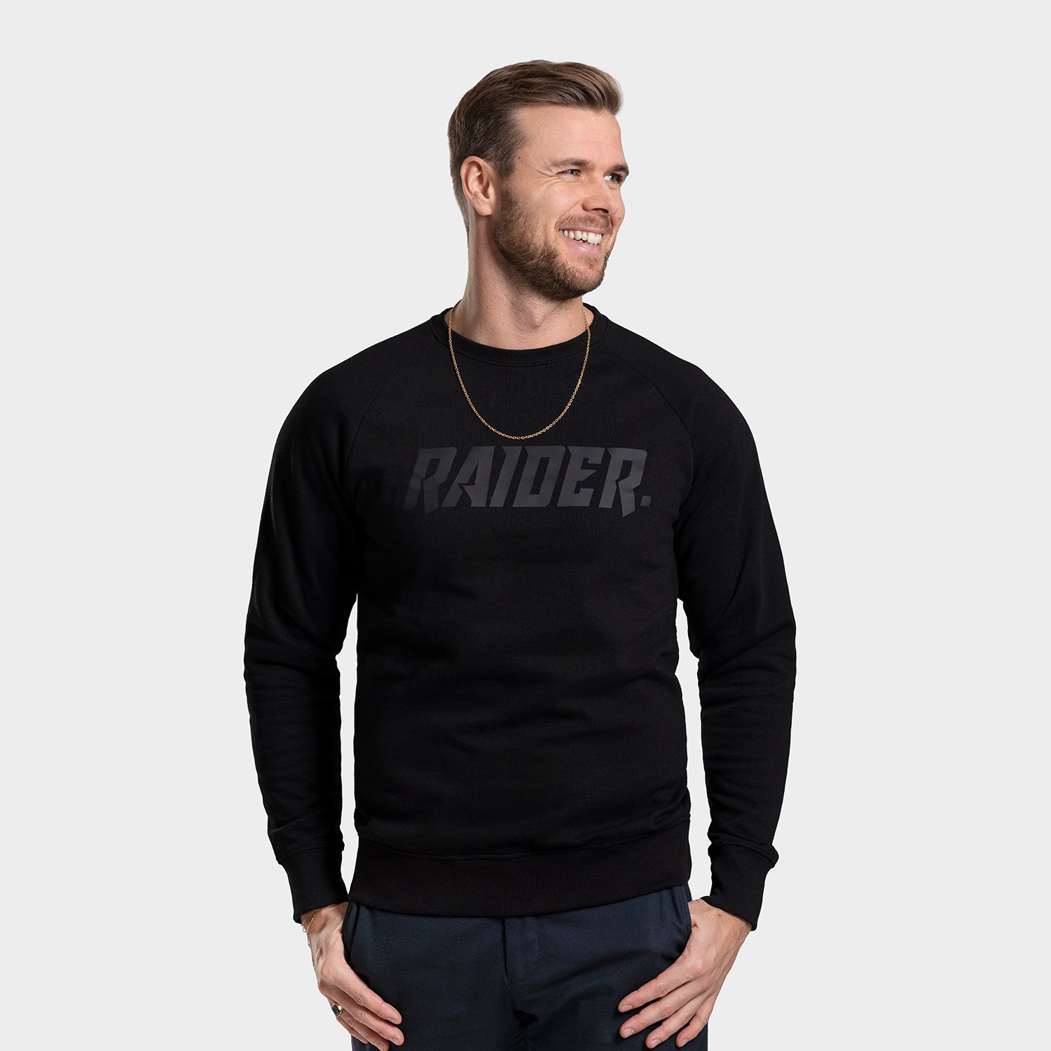 RAIDER. Sweatshirt - Sort