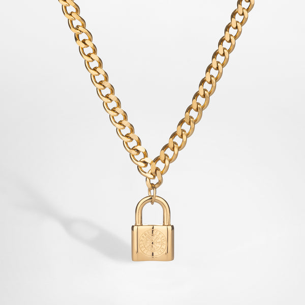 VEGVISIR LOCK HALSKÆDE (GULD)
