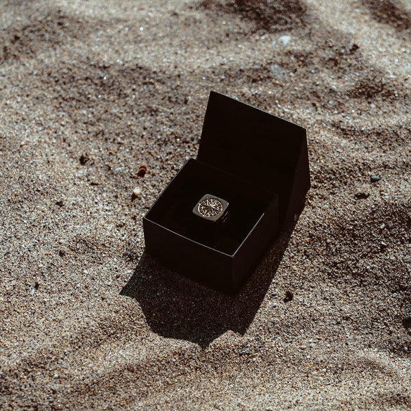 COMPASS OVERSIZE SIGNET RING (GULD)