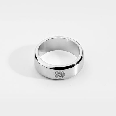 SIEMPRE VEGVISIR BAND RING (SØLV)