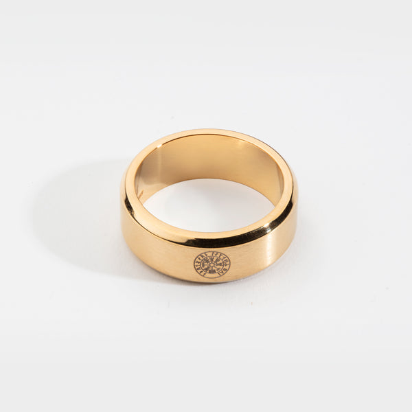 SIEMPRE VEGVISIR BAND RING (GULD)