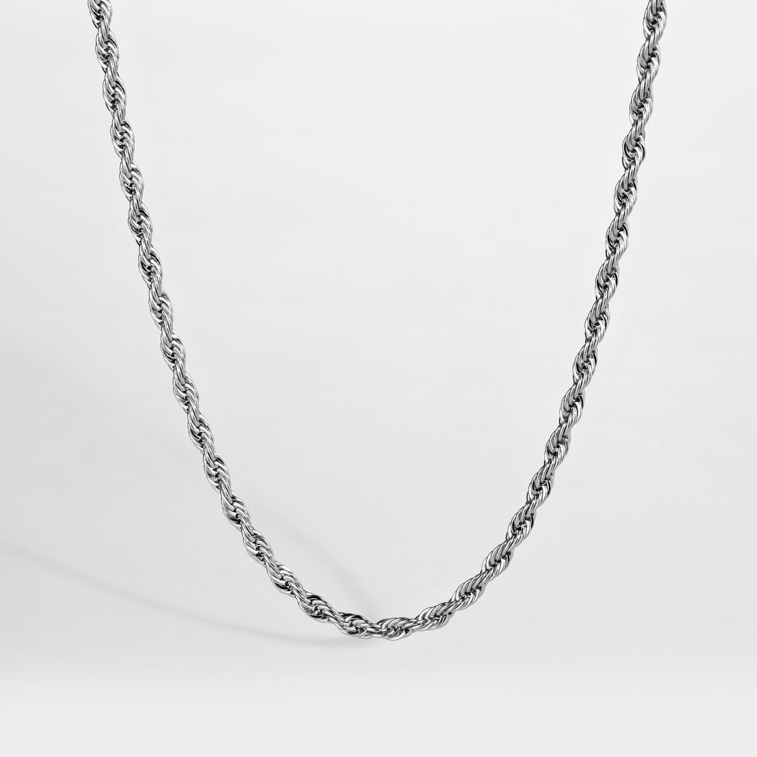Rope halskæde - Sølvtonet