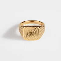 Knot Signature - Guldtonet ring