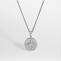 Compass halskæde 2.0 - Sølvtonet