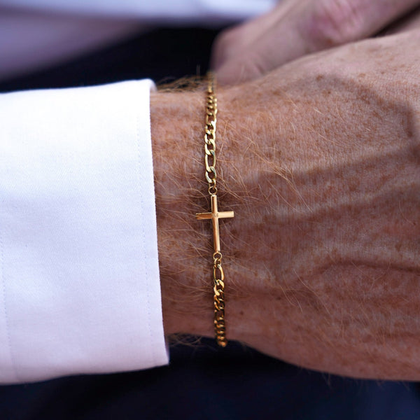 ANTIQUE CROSS ARMBÅND (GULD)