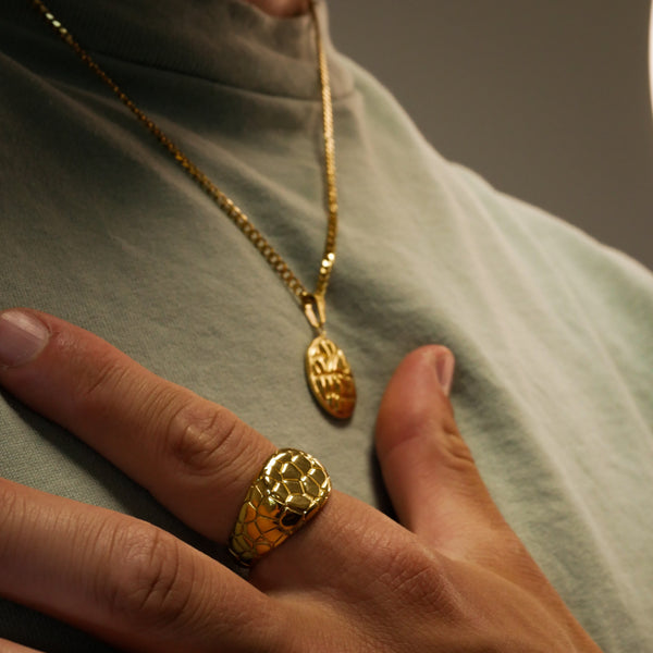 EARTHQUAKE SIGNATURE RING (GULD)