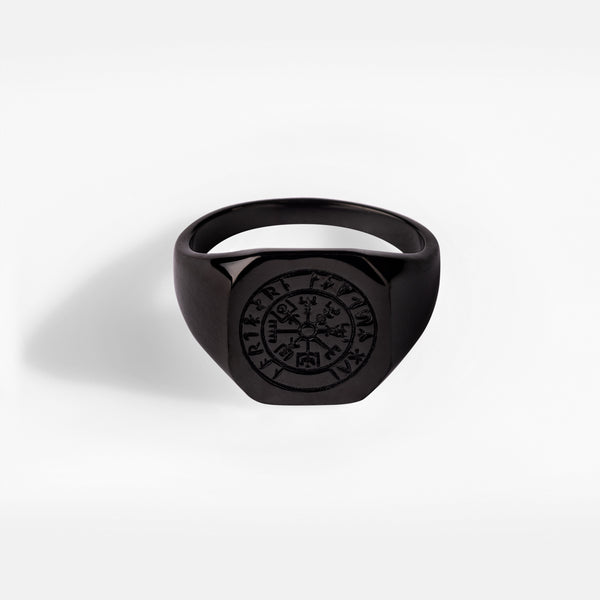 VEGVISIR SIGNATURE RING (SORT)